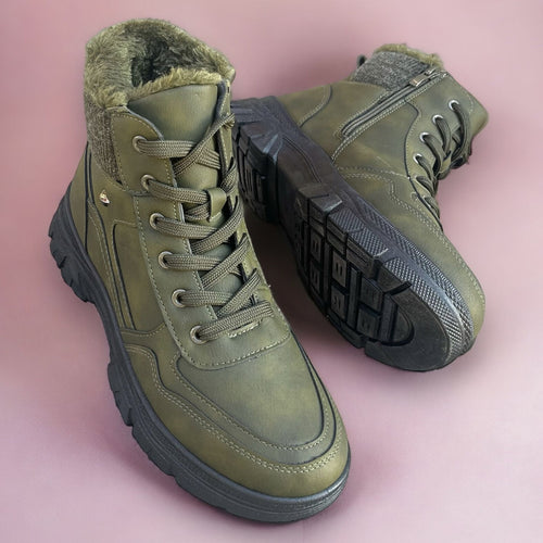 Дамски зелени боти - Paisley - Green