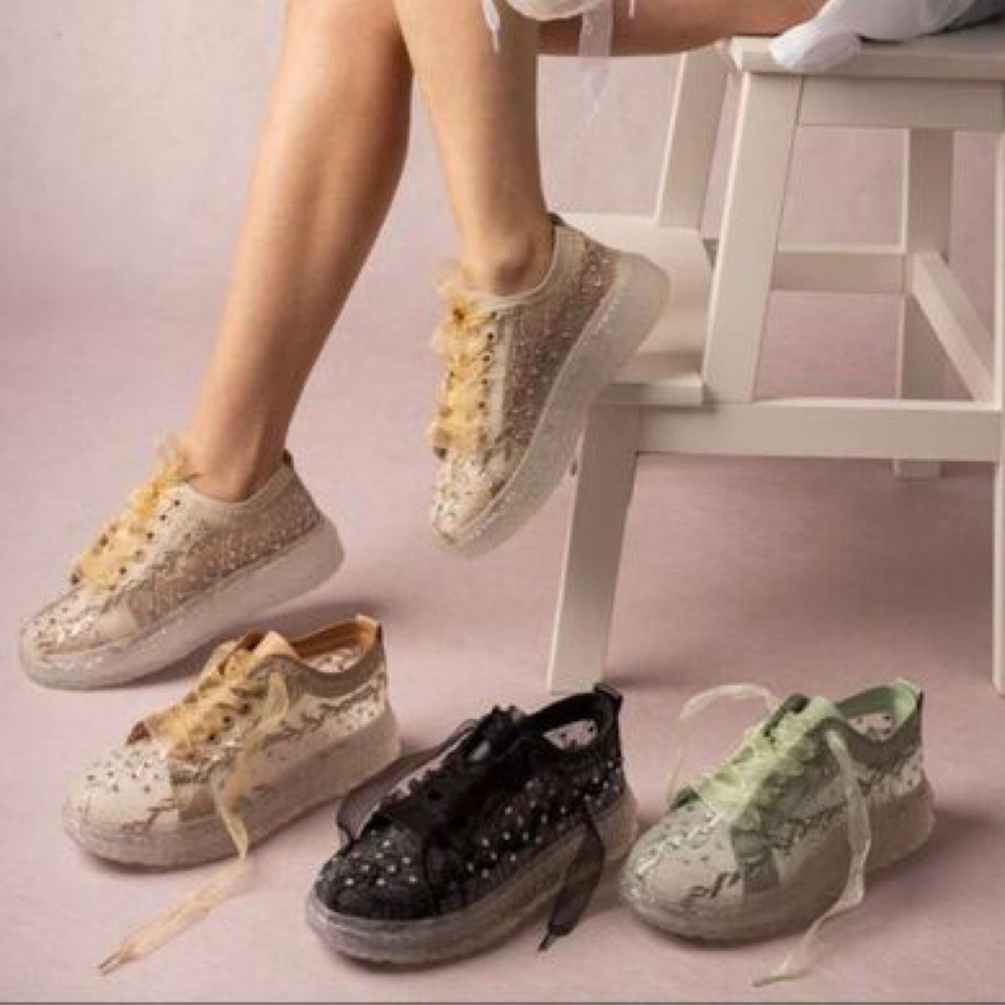 Дамски зелени кецове - Valley - Green