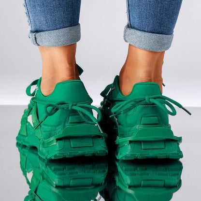 Дамски зелени маратонки - Tracy - Green