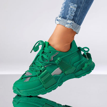 Дамски зелени маратонки - Tracy - Green