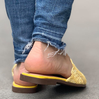 Дамски жълти чехли - Iolani - жълт