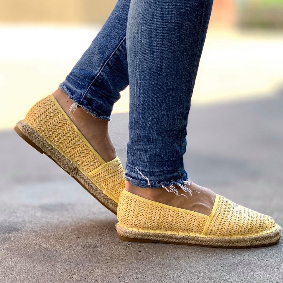 Дамски жълти еспадрили - Brigitte - Yellow