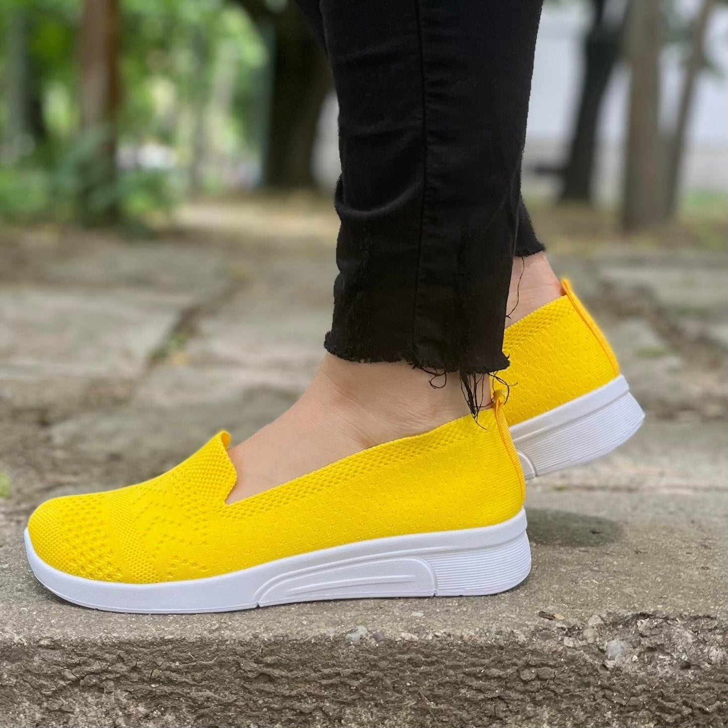 Дамски жълти еспадрили - Esjay - Yellow