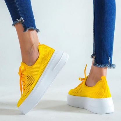 Дамски жълти кецове - Lindsey - Yellow