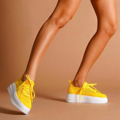 Дамски жълти кецове - Lindsey - Yellow