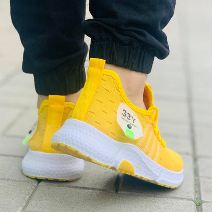 Дамски жълти маратонки - Aleksandra - Yellow