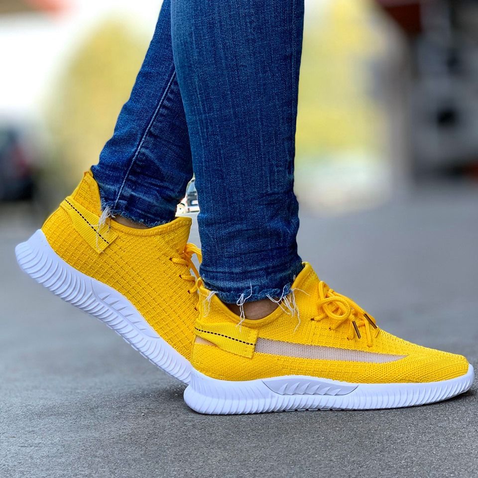 Дамски жълти маратонки - Amelie - Yellow