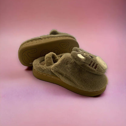 Детски домашни чехли - Anne - Brown