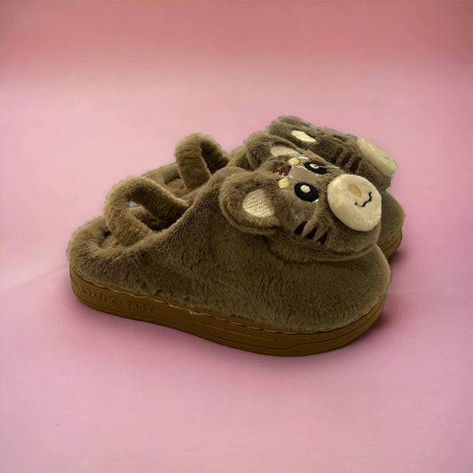 Детски домашни чехли - Anne - Brown