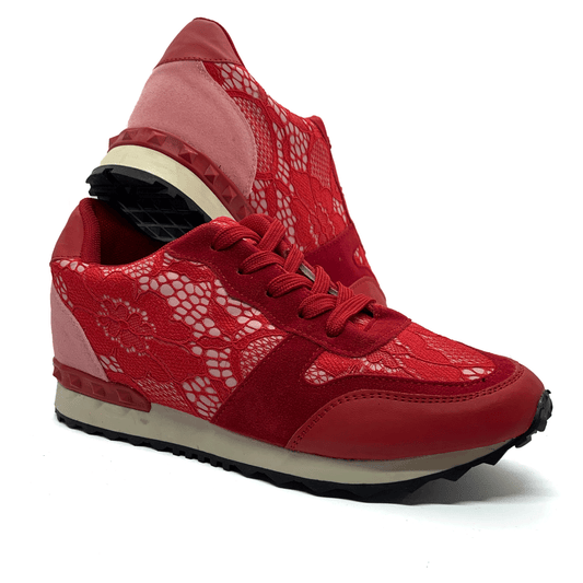 Дизайнерски дамски маратонки Sixty - RED