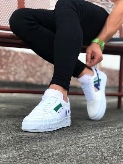 Мъжки бели кецове - Peter  - White - Green