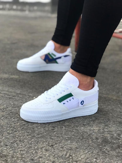 Мъжки бели кецове - Peter  - White - Green