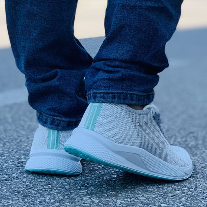 Мъжки бели маратонки - Alvaro - White - Grey