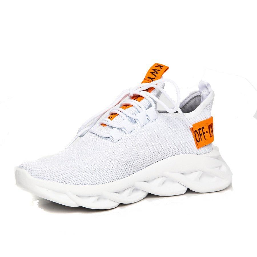 Мъжки бели маратонки - Mark - White - Orange