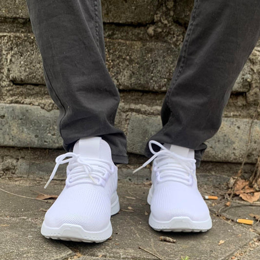 Мъжки бели маратонки - Sully - White