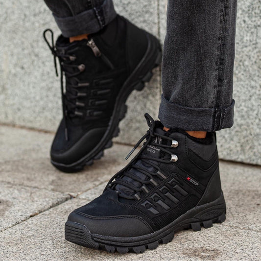 Мъжки черни боти - Robin - Black