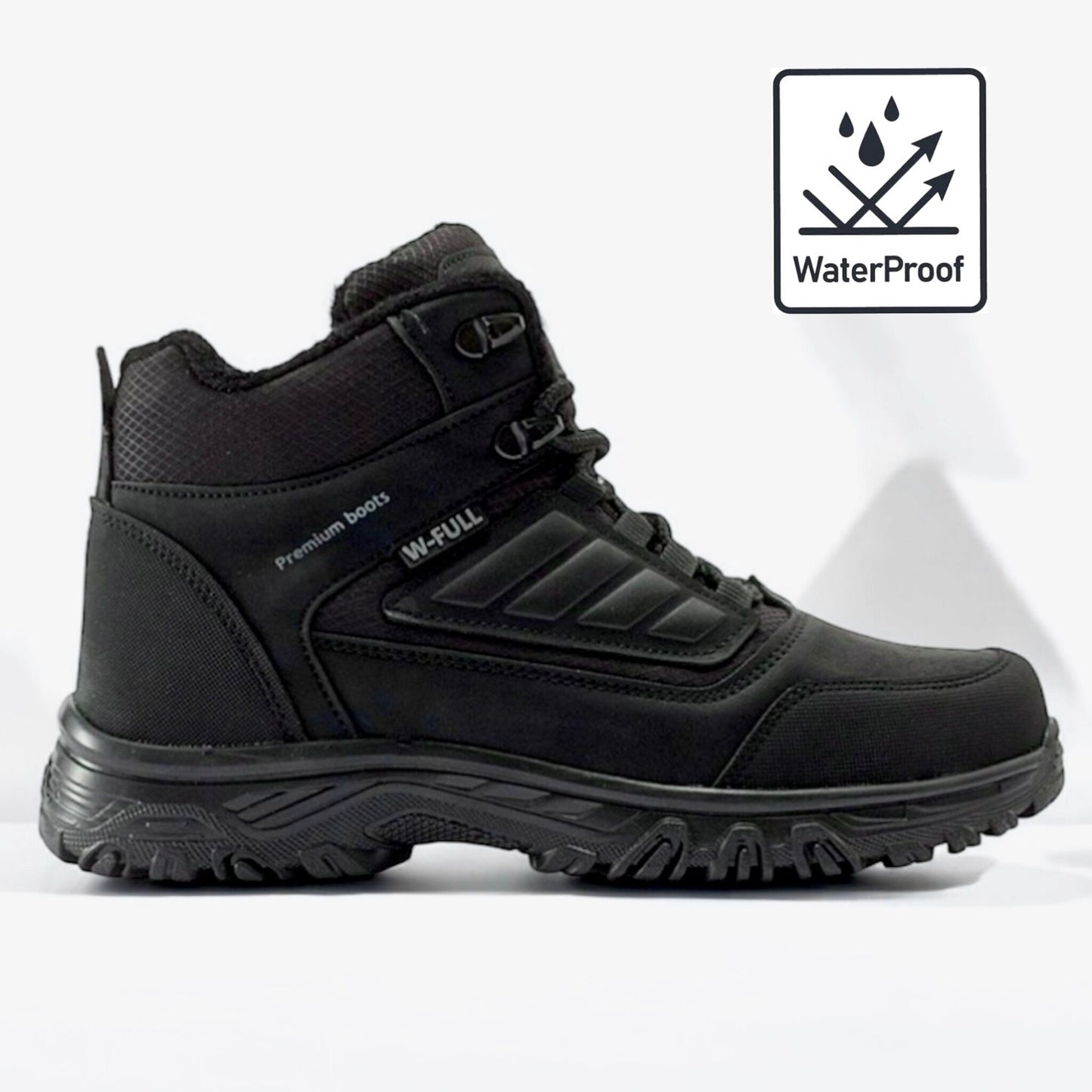 Мъжки черни боти - Stanley - Black