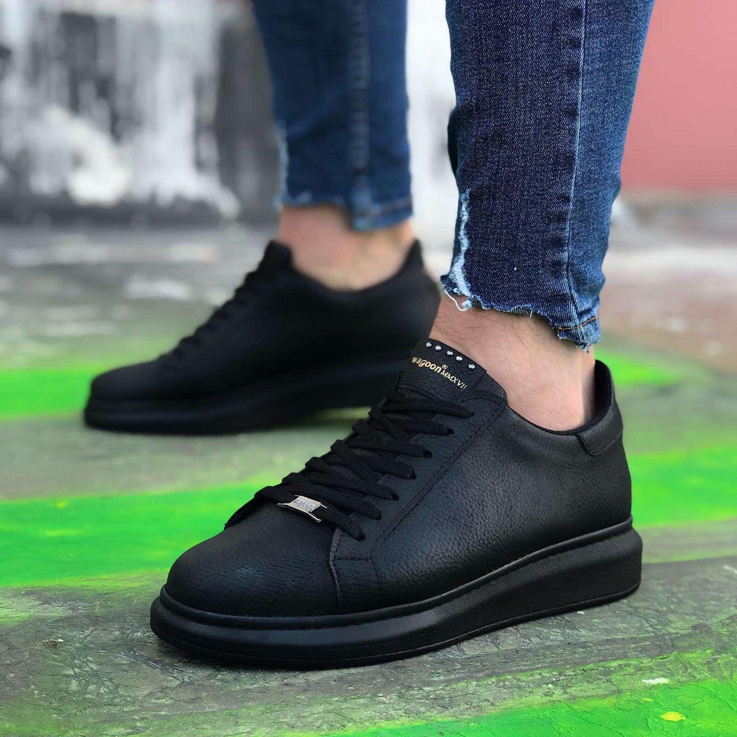 Мъжки черни кецове - Filip - Black