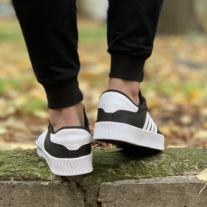 Мъжки черни кецове - Gareth - Black - White