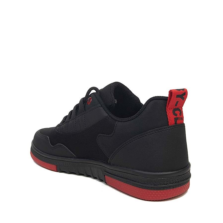 Мъжки черни кецове - Ryan - Black - Red