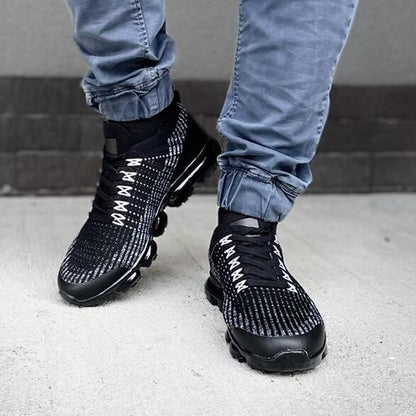 Мъжки черни маратонки - Aaran - Black - White