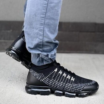 Мъжки черни маратонки - Aaran - Black - White