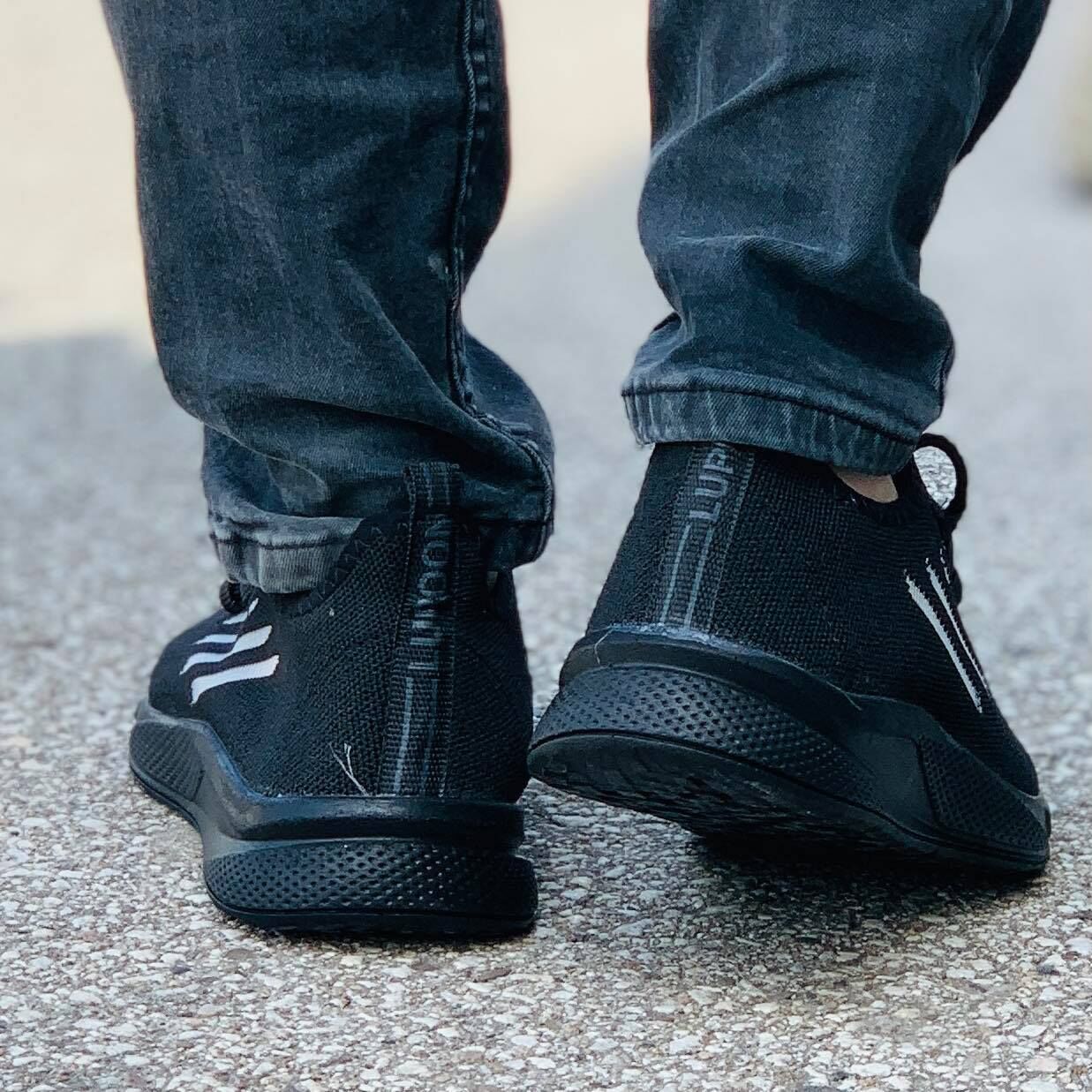 Мъжки черни маратонки - Alvaro - All Black