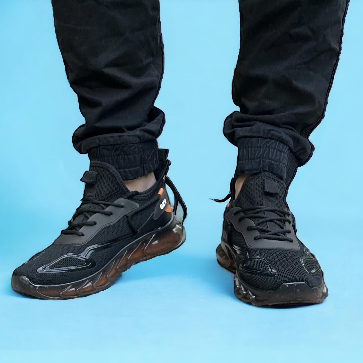 Мъжки черни маратонки - Bastion - Black