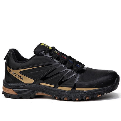 Мъжки черни маратонки - Ben - Black - Gold