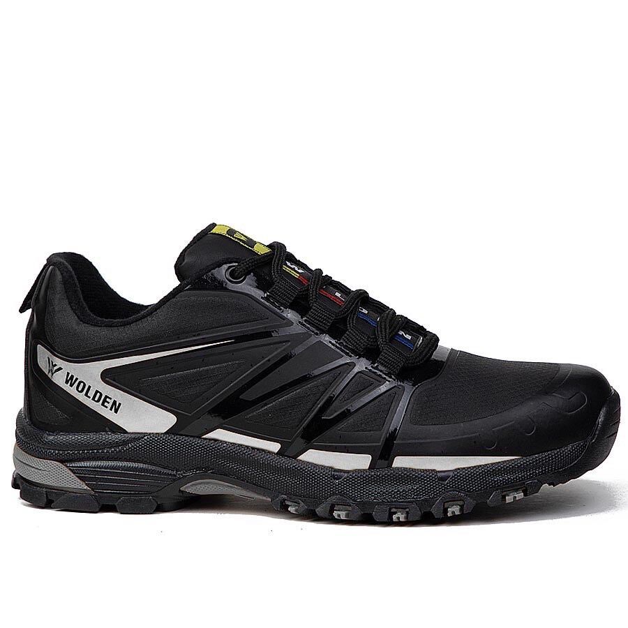 Мъжки черни маратонки - Ben - Black - Silver