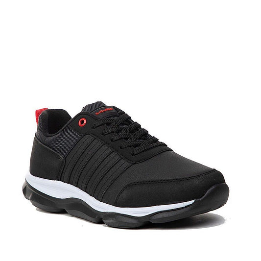 Мъжки черни маратонки - Christian - Black - Red