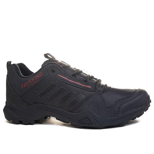 Мъжки черни маратонки - Darren - Black - Red