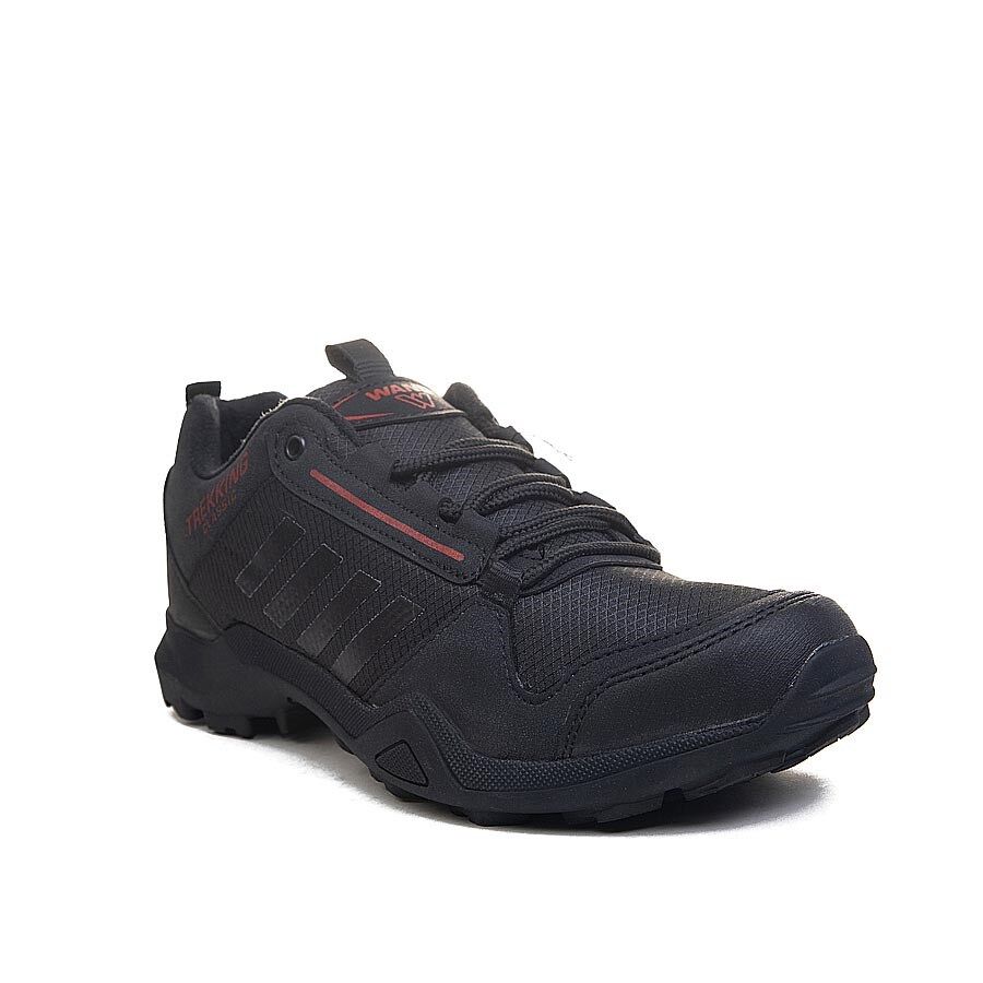 Мъжки черни маратонки - Darren - Black - Red