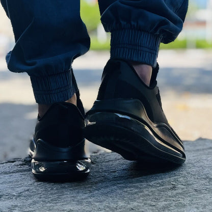 Мъжки черни маратонки - Johny -  All Black