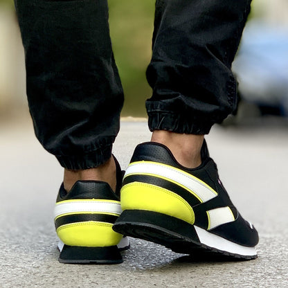 Мъжки черни маратонки - Joy - Black - Yellow