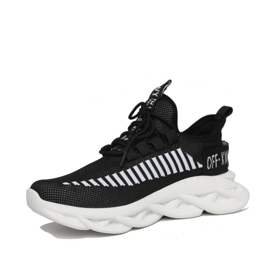 Мъжки черни маратонки - Mark - Black - White