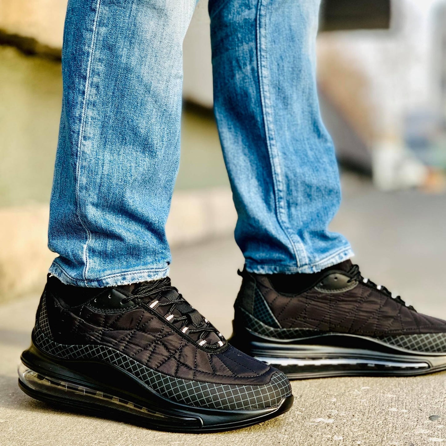 Мъжки черни маратонки - Oliwer - Black