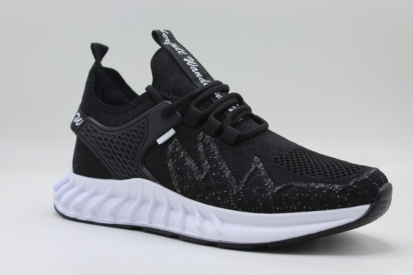 Мъжки черни маратонки - Sonny - Black - White