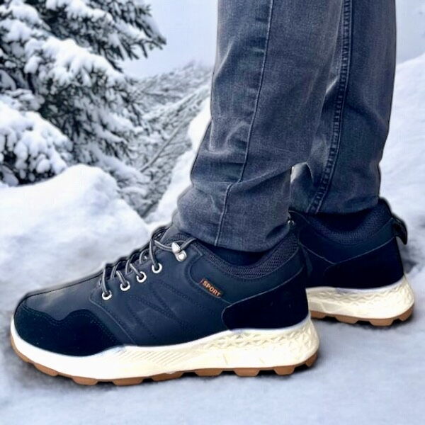 Мъжки черни маратонки - Townsend -  Black