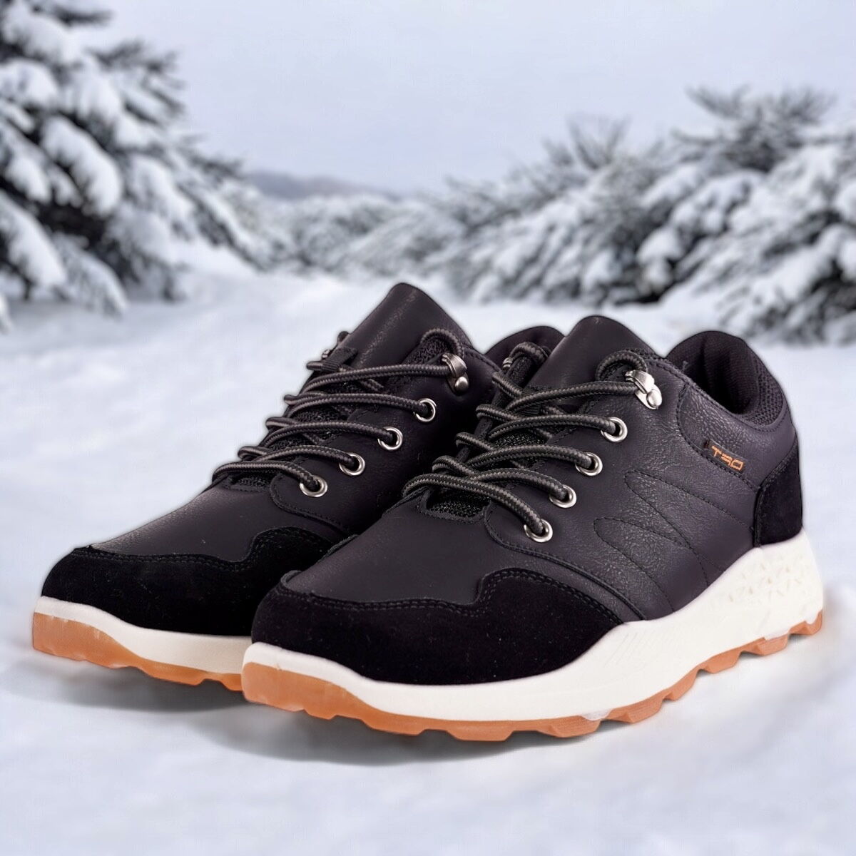 Мъжки черни маратонки - Townsend -  Black