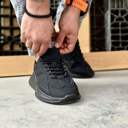 Мъжки черни маратонки - Wesley - Black