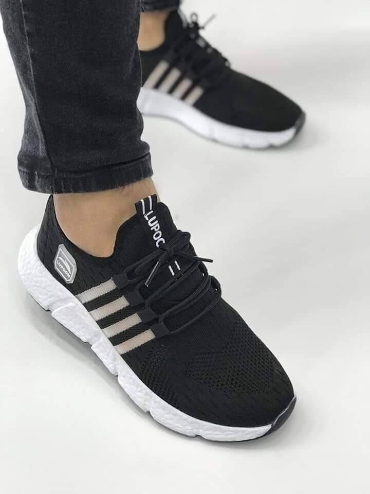 Мъжки черни маратонки - Will - Black - White