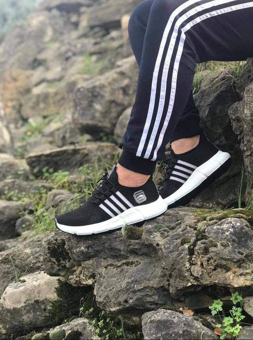 Мъжки черни маратонки - Will - Black - White