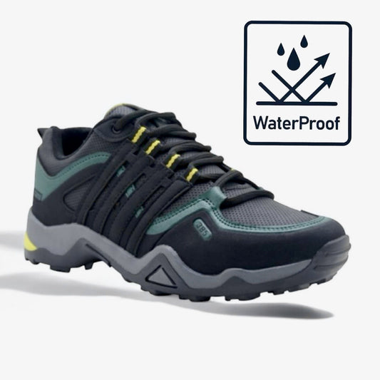 Мъжки черни обувки - Charles - Black - Green