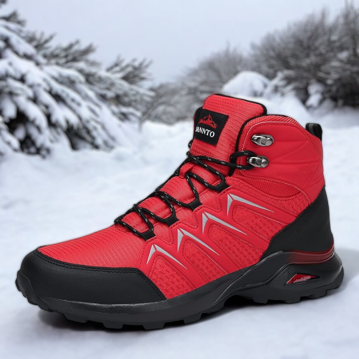 Мъжки червени боти - Scott - Red