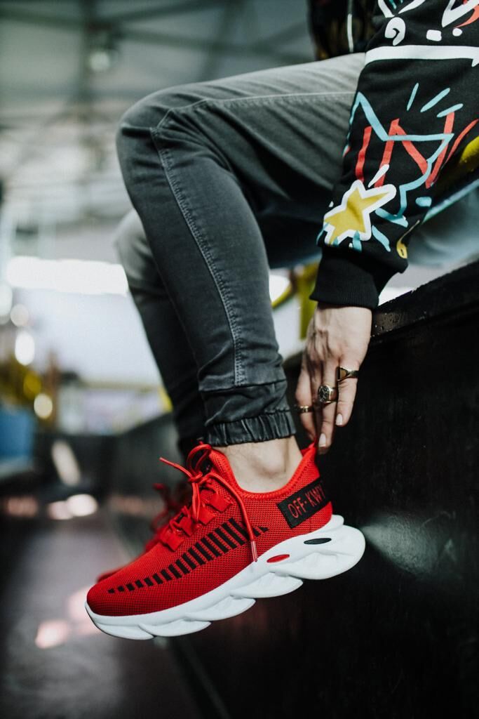 Мъжки червени маратонки - Mark - Red