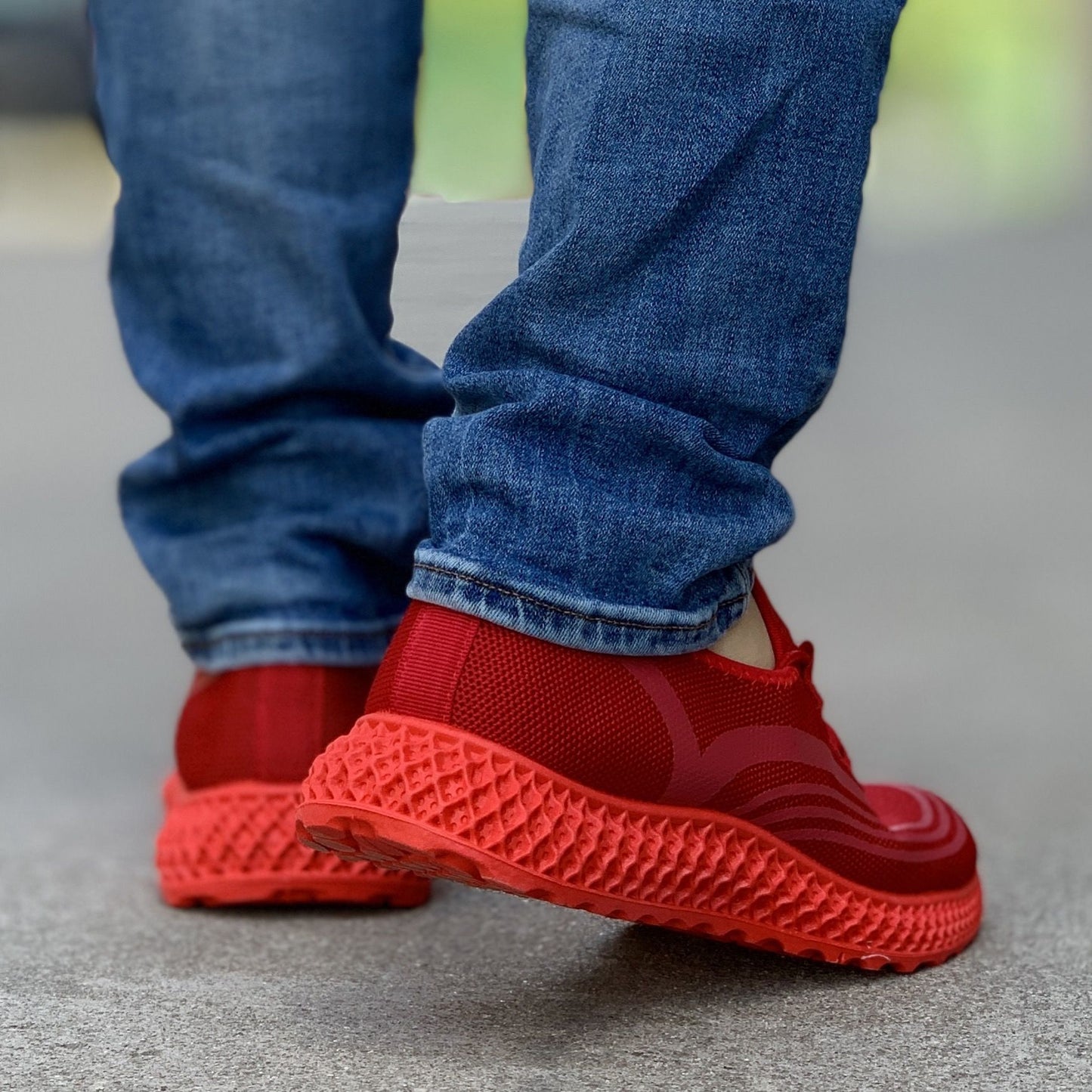 Мъжки червени маратонки - Ray - Red