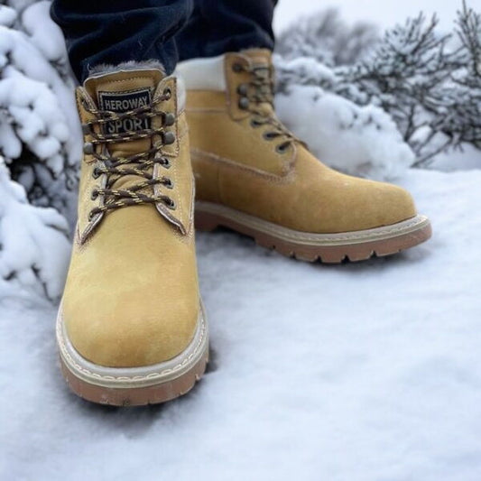 Мъжки кафяви  боти от естествена кожа- Kenny  - Brown