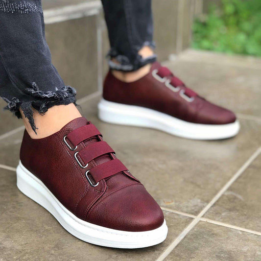 Мъжки  кецове в цвят бордо - Marco - Wine