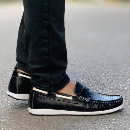 Елегантни мъжки мокасини Lauro- Black